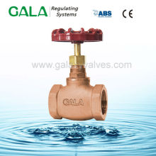 High pressure gas brass stop valve